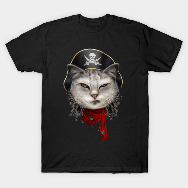 PIRATE CAT Pirate TShirt TeePublic